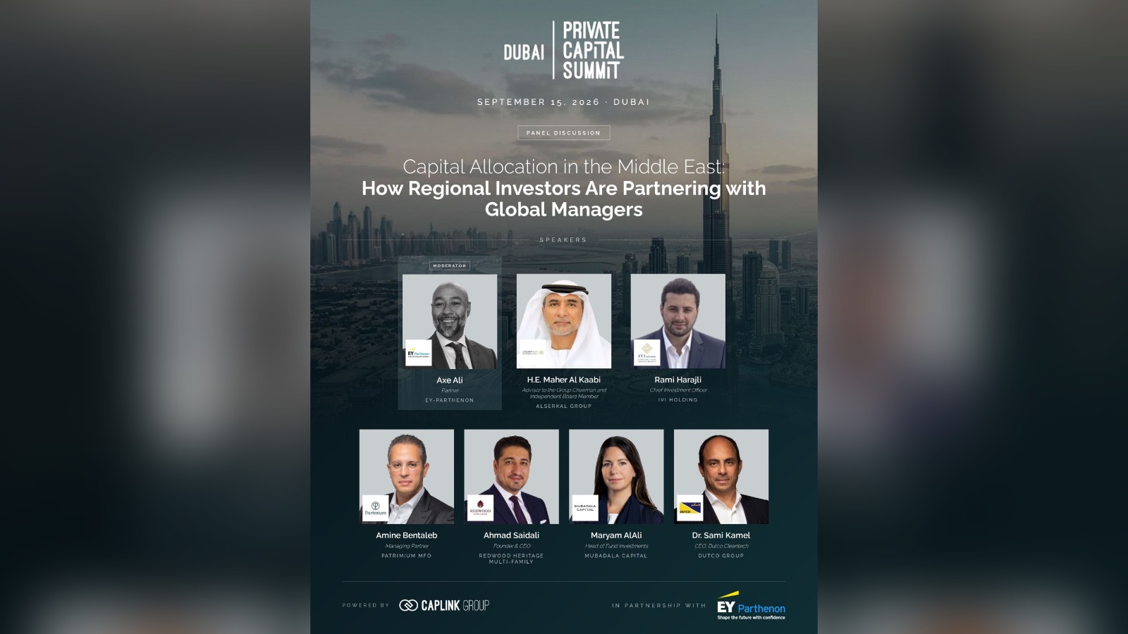 Redner: Dubai Private Capital Summit 2026